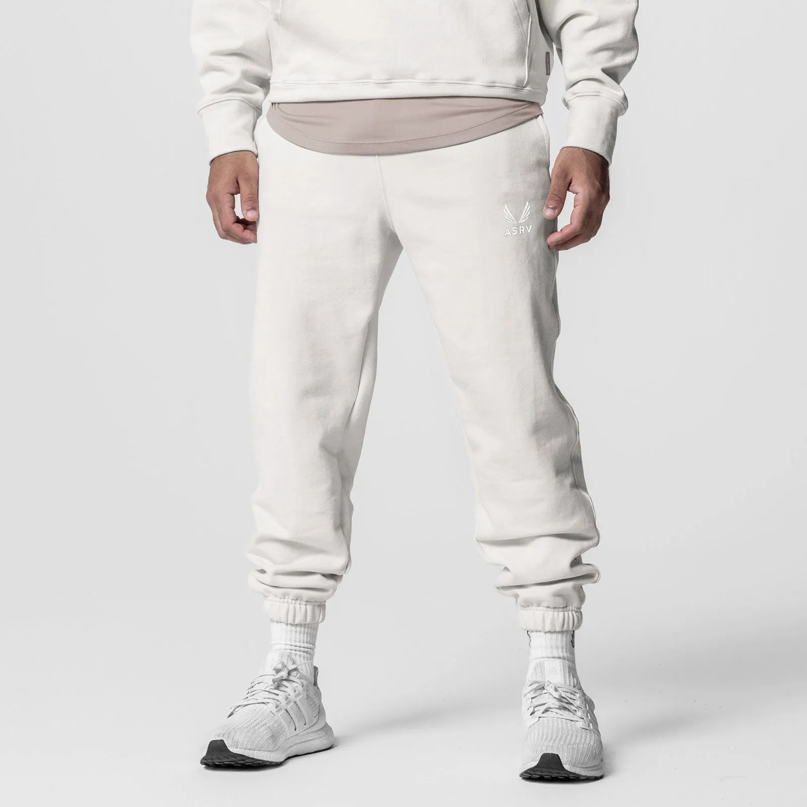0655. Tech-Terry™ Oversized Sweats - Stone "Emblem"