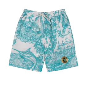 50TH INDEPENDENCE SHORTS-WHITE