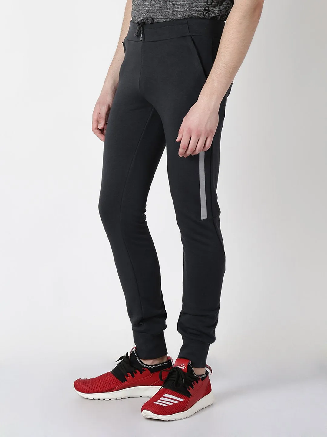 Alcis Mens Grey Active Joggers HMPN001