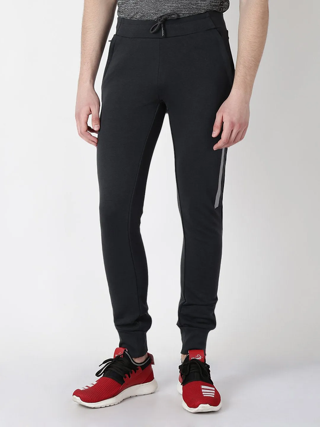 Alcis Mens Grey Active Joggers HMPN001