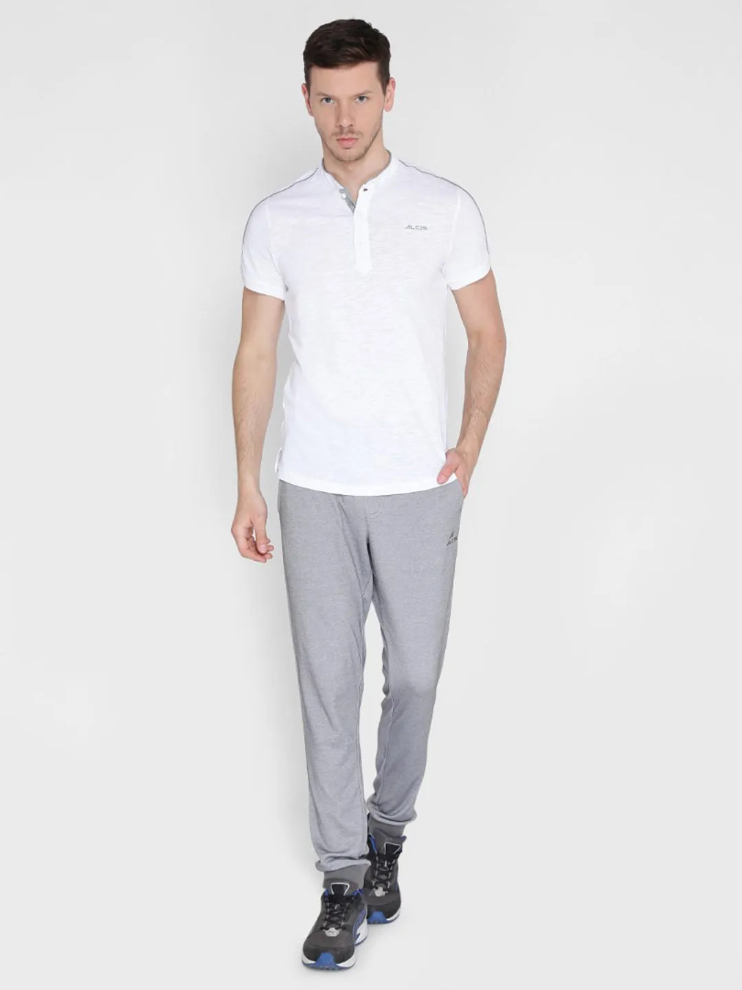 Alcis Mens Solid Grey Jogger MKP9582