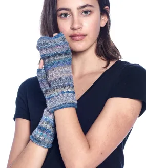 Alpaca Fingerless Gloves- Mosaic