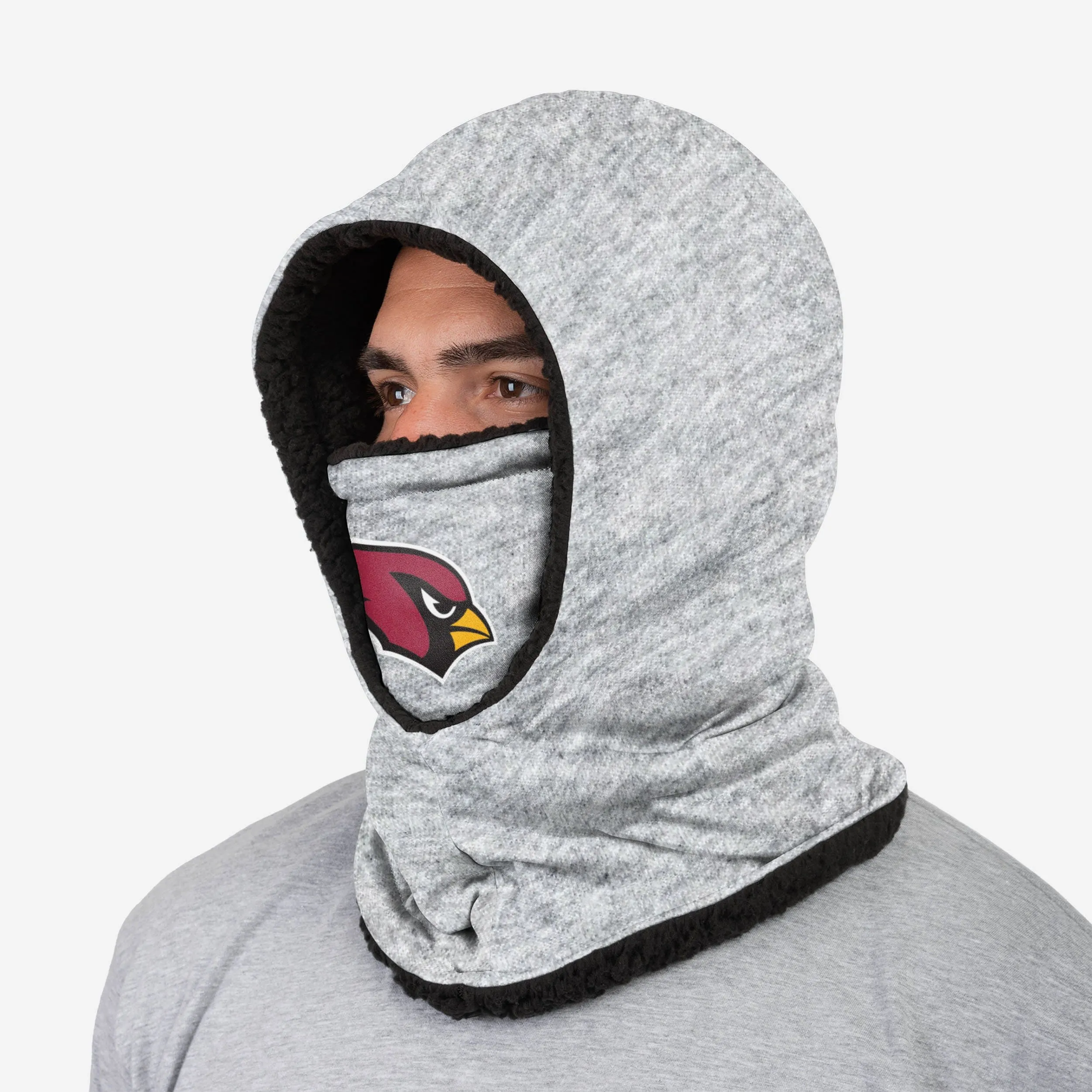 Arizona Cardinals Heather Grey Big Logo Hooded Gaiter