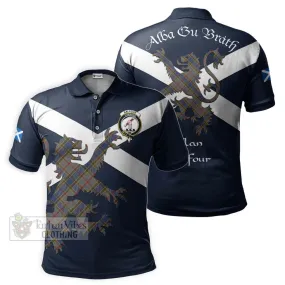 Balfour Tartan Lion Rampant Polo Shirt Proudly Display Your Heritage with Alba Gu Brath and Clan Name