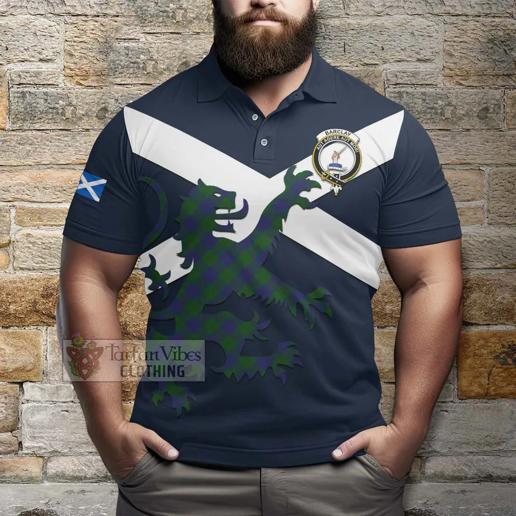 Barclay Tartan Lion Rampant Polo Shirt Proudly Display Your Heritage with Alba Gu Brath and Clan Name