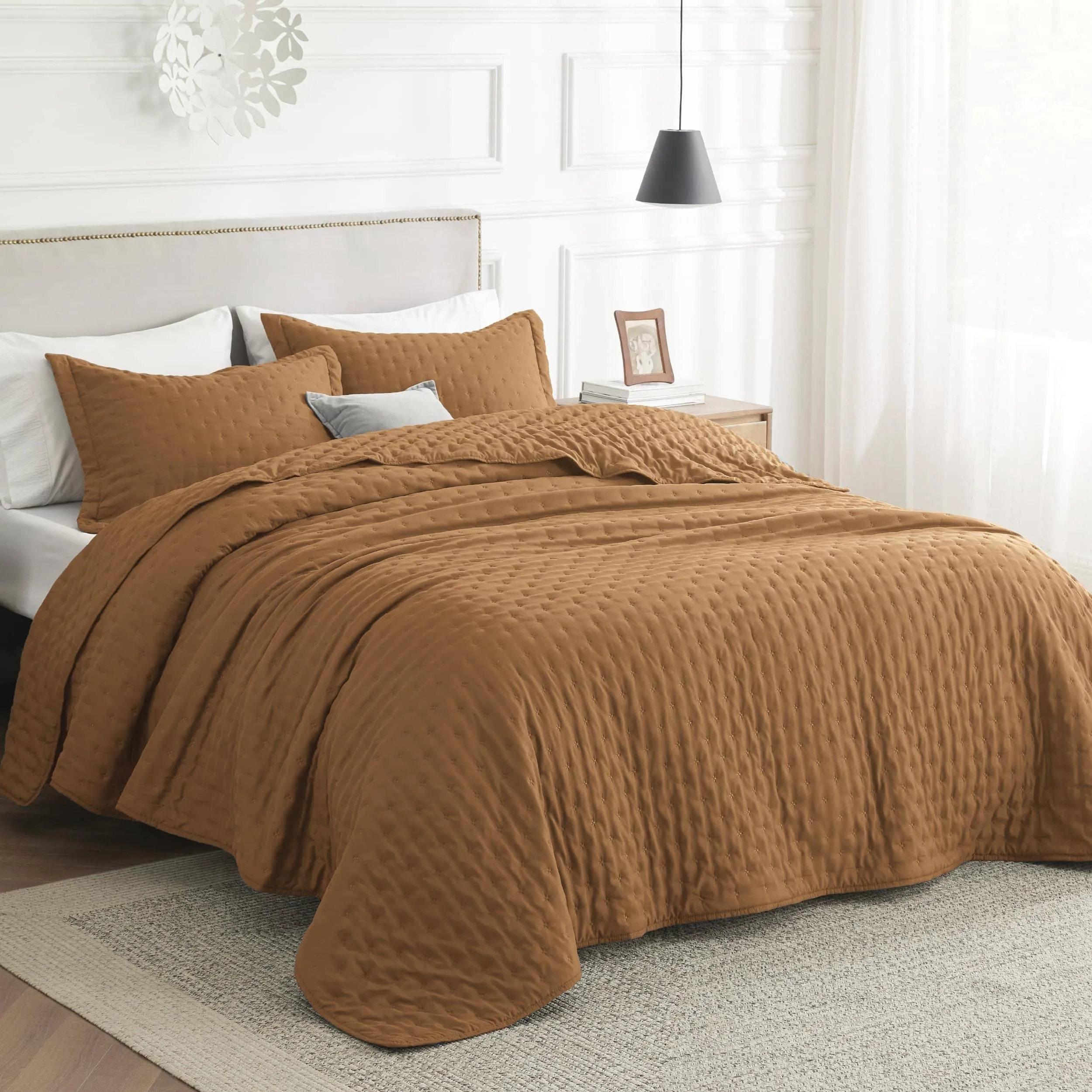 Bedsure Soft Ultrasonic Quilt Set