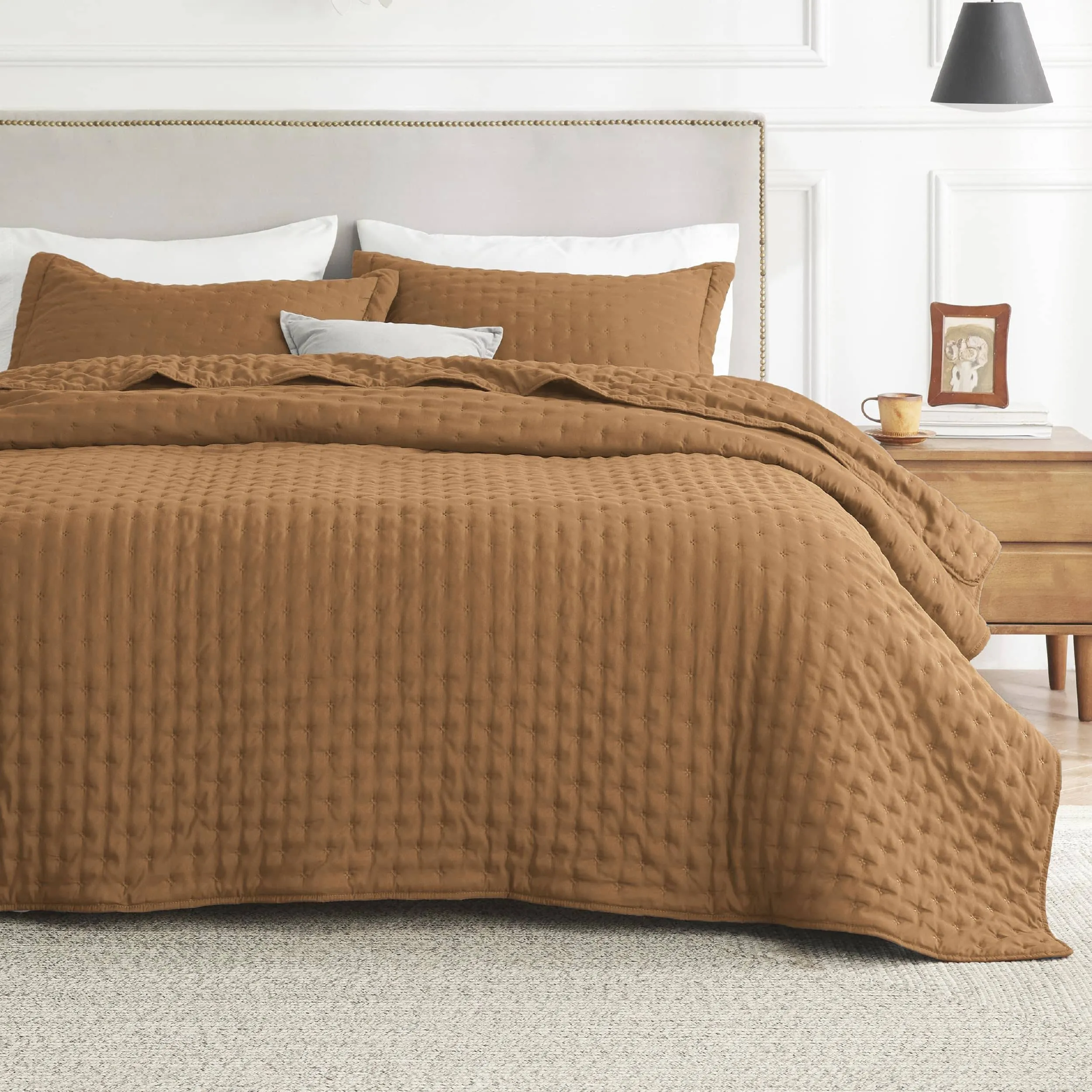 Bedsure Soft Ultrasonic Quilt Set