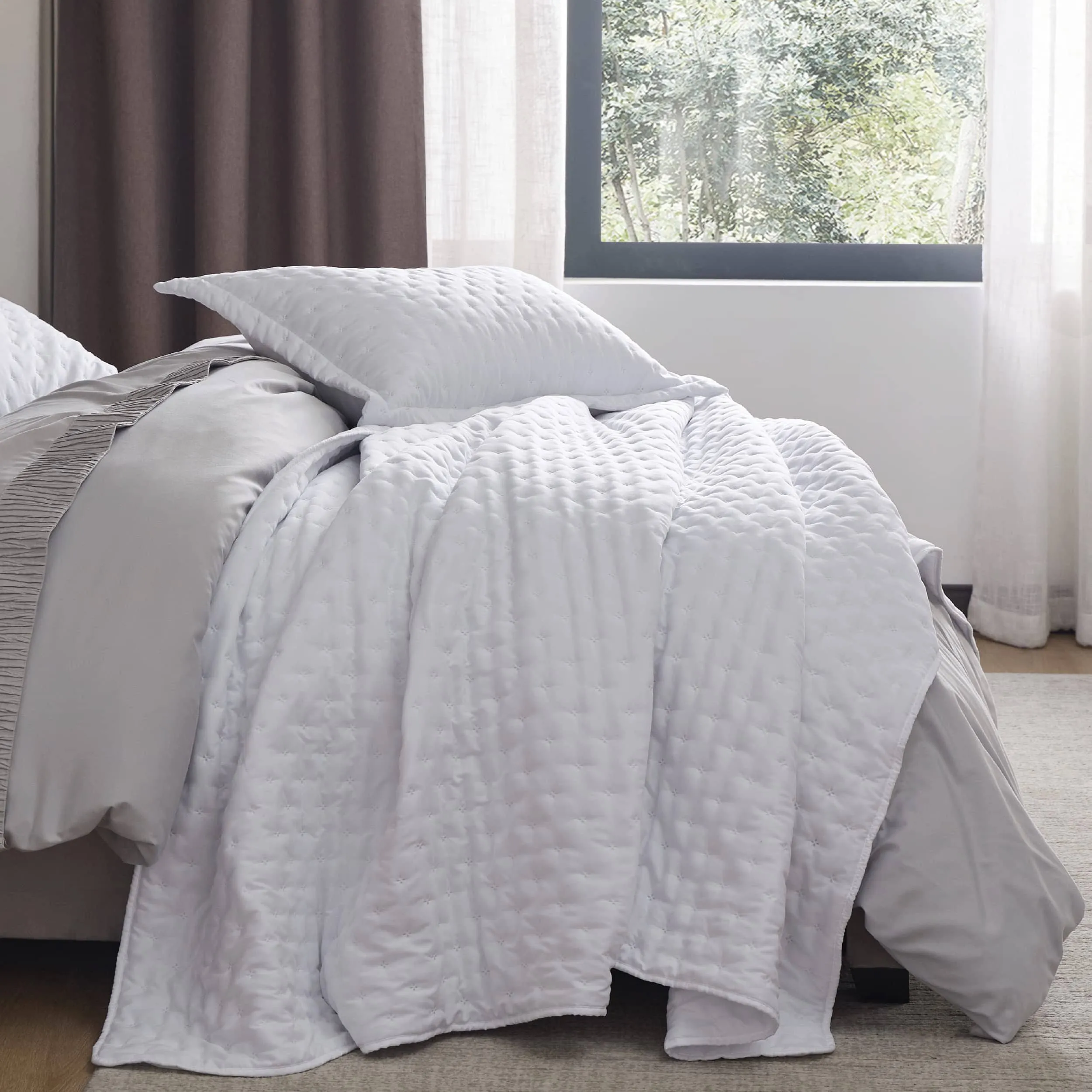 Bedsure Soft Ultrasonic Quilt Set