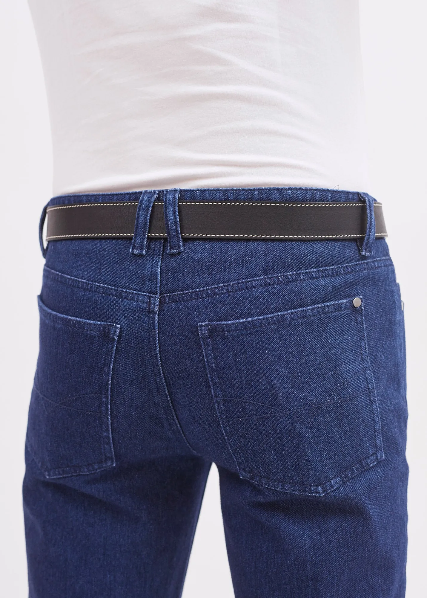 Bordée belt - in leather (NOIR)