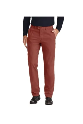 Catania B Cotton Stretch Chinos - Dark Red