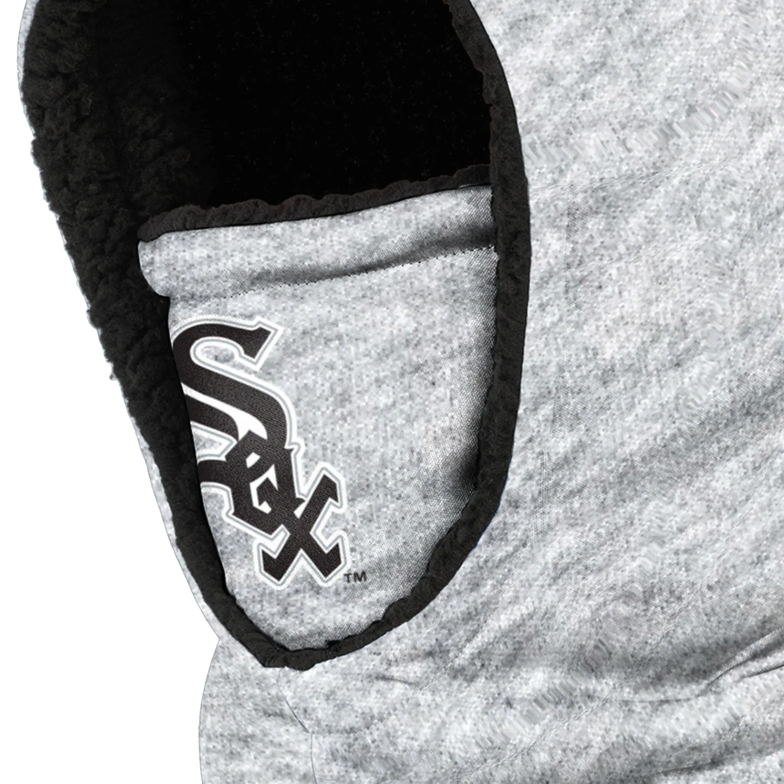 Chicago White Sox MLB Heather Grey Big Logo Hooded Gaiter