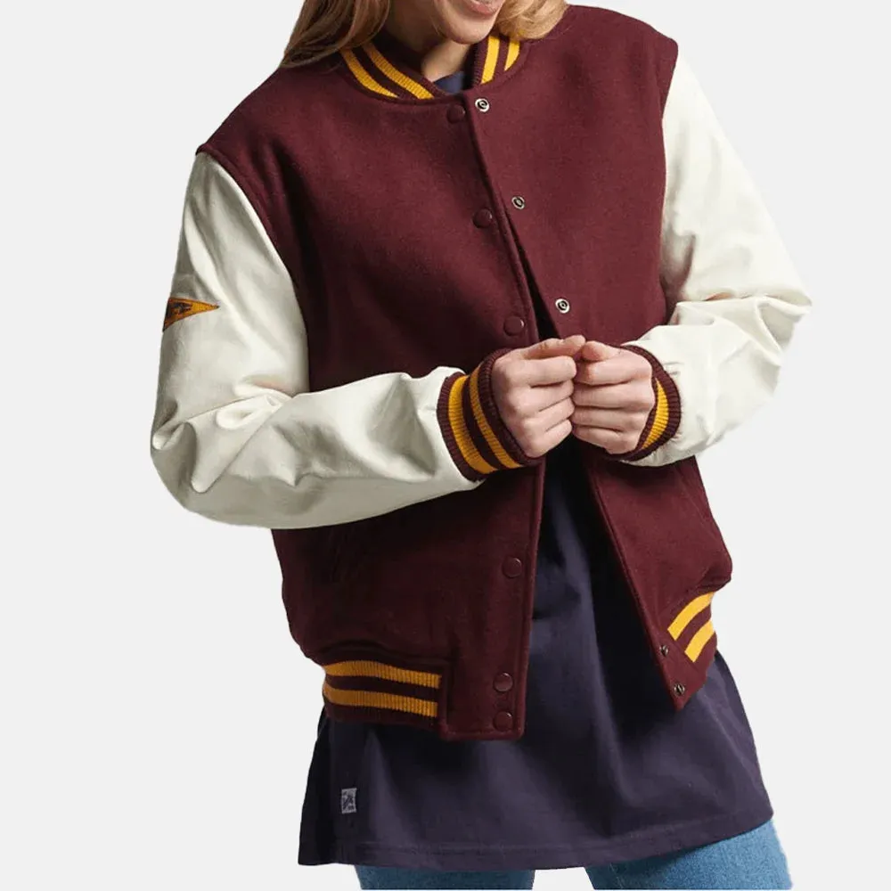 City Pulse Varsity Bomber Jacket Women's
