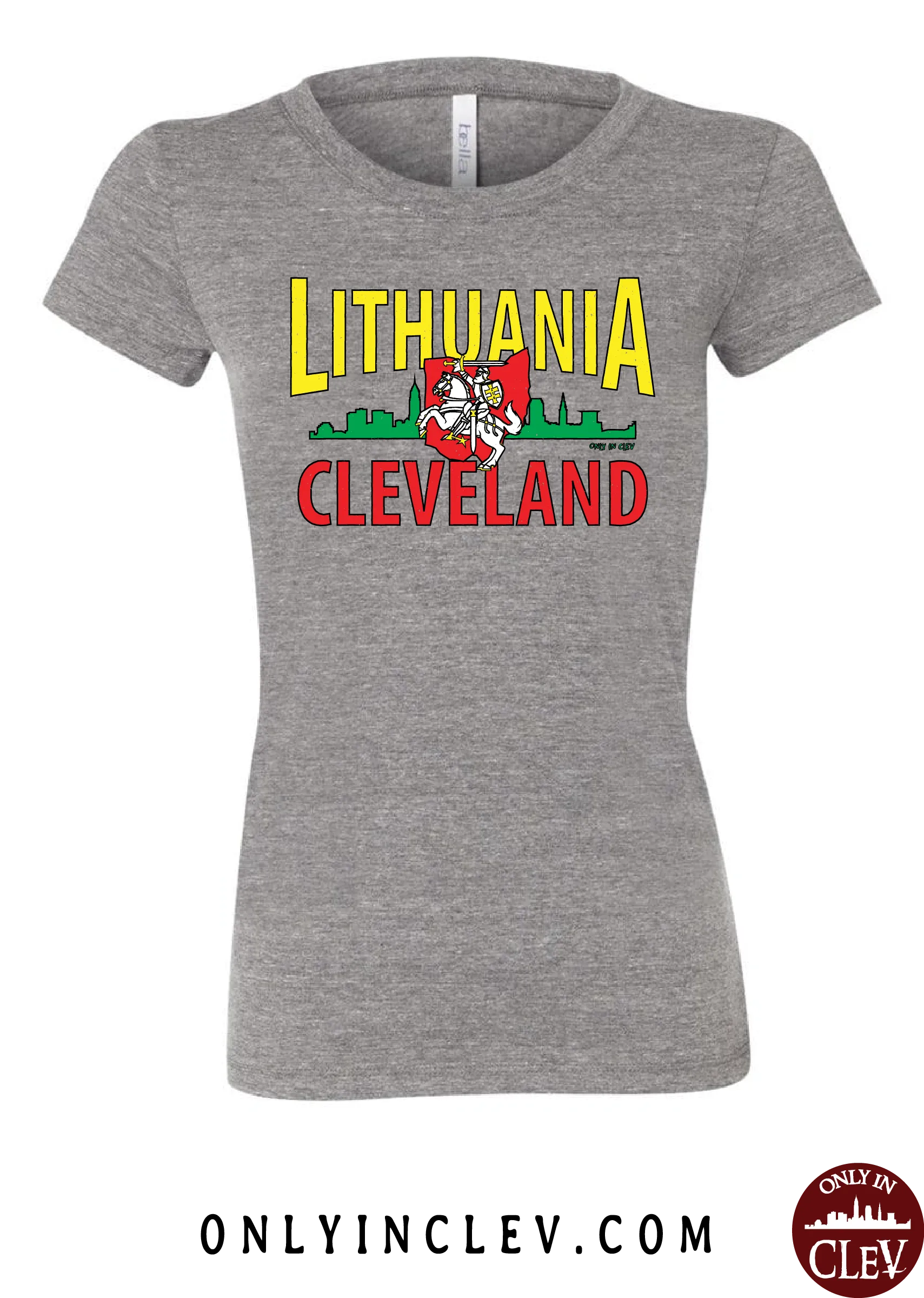 Cleveland Lithuania-Nationality Tee Womens T-Shirt