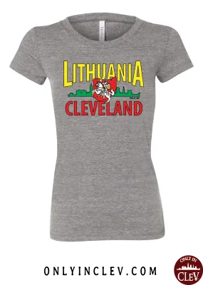 Cleveland Lithuania-Nationality Tee Womens T-Shirt