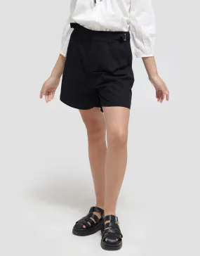 Details Short Pants With Buckle At Waist