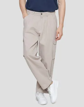 Details Woven Cargo Canvas Ricky Fit Celana Panjang Pria