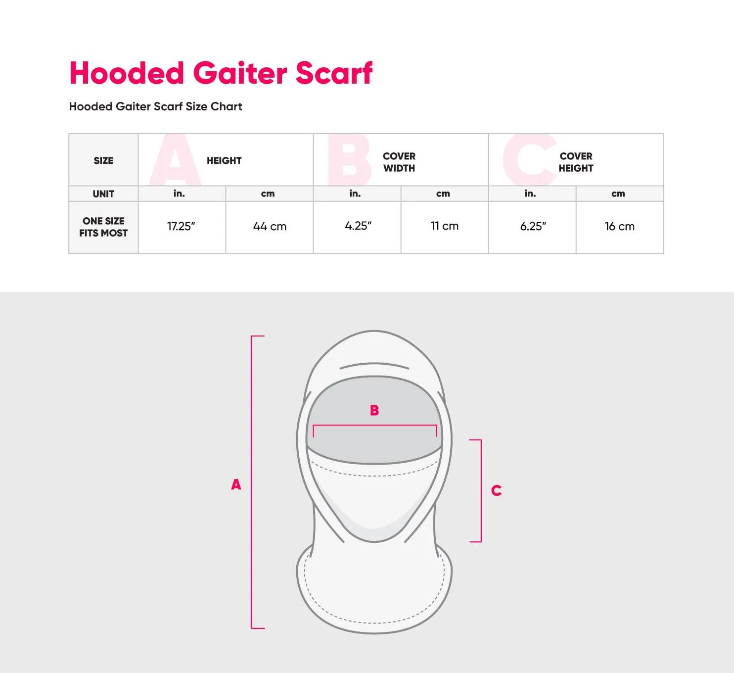 Detroit Red Wings NHL Heather Grey Big Logo Hooded Gaiter