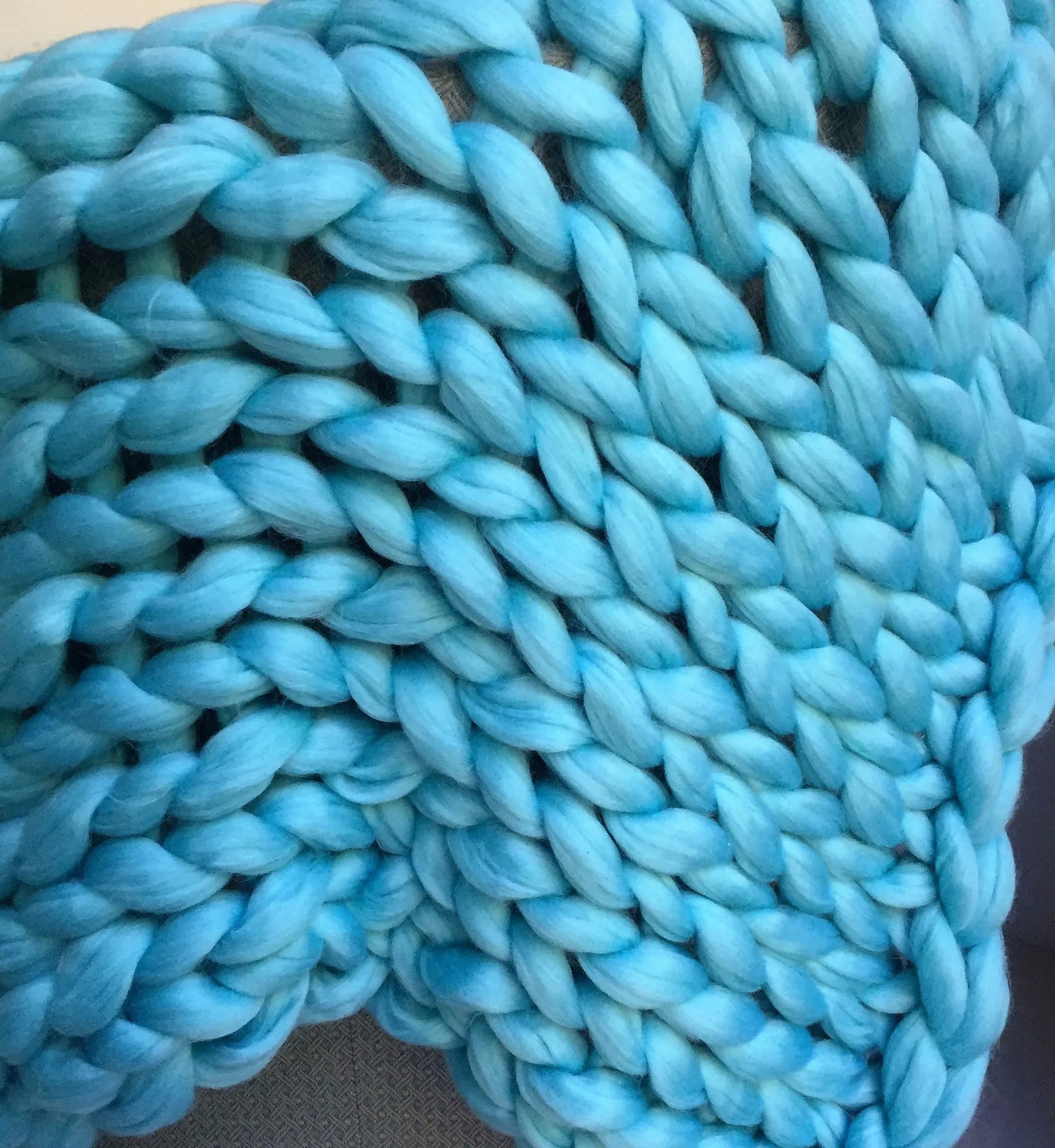 DIY Knitting Kit, Blanket 40x50 in