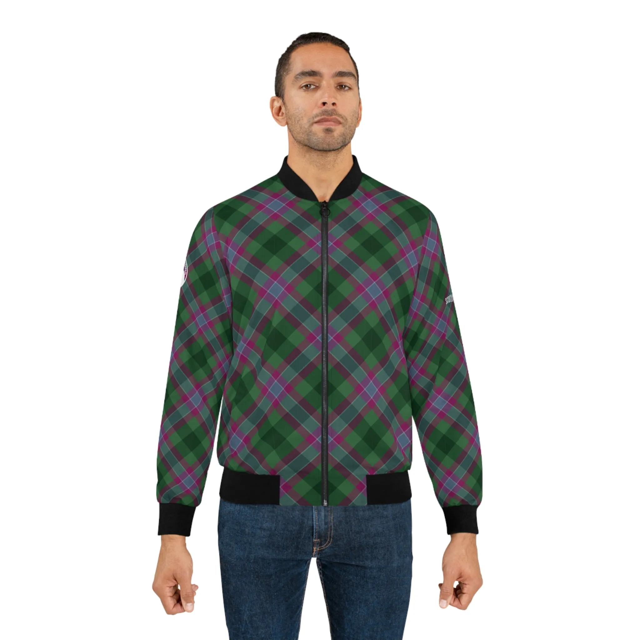 Dunans Rising Tartan Men's Bomber Jacket