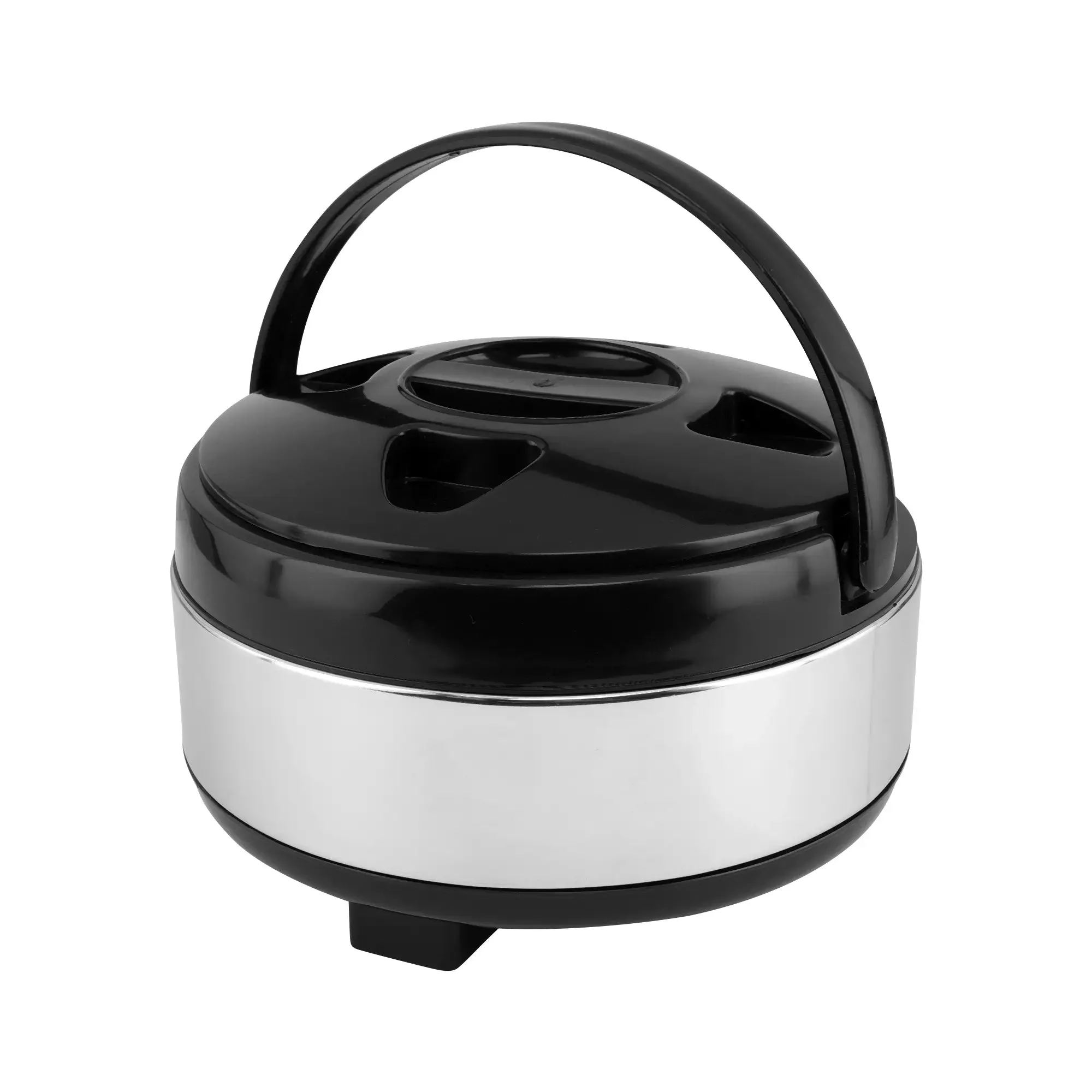 Elina Double Walled Insulated Stainless Steel Casserole 2.7L, Silver/Black