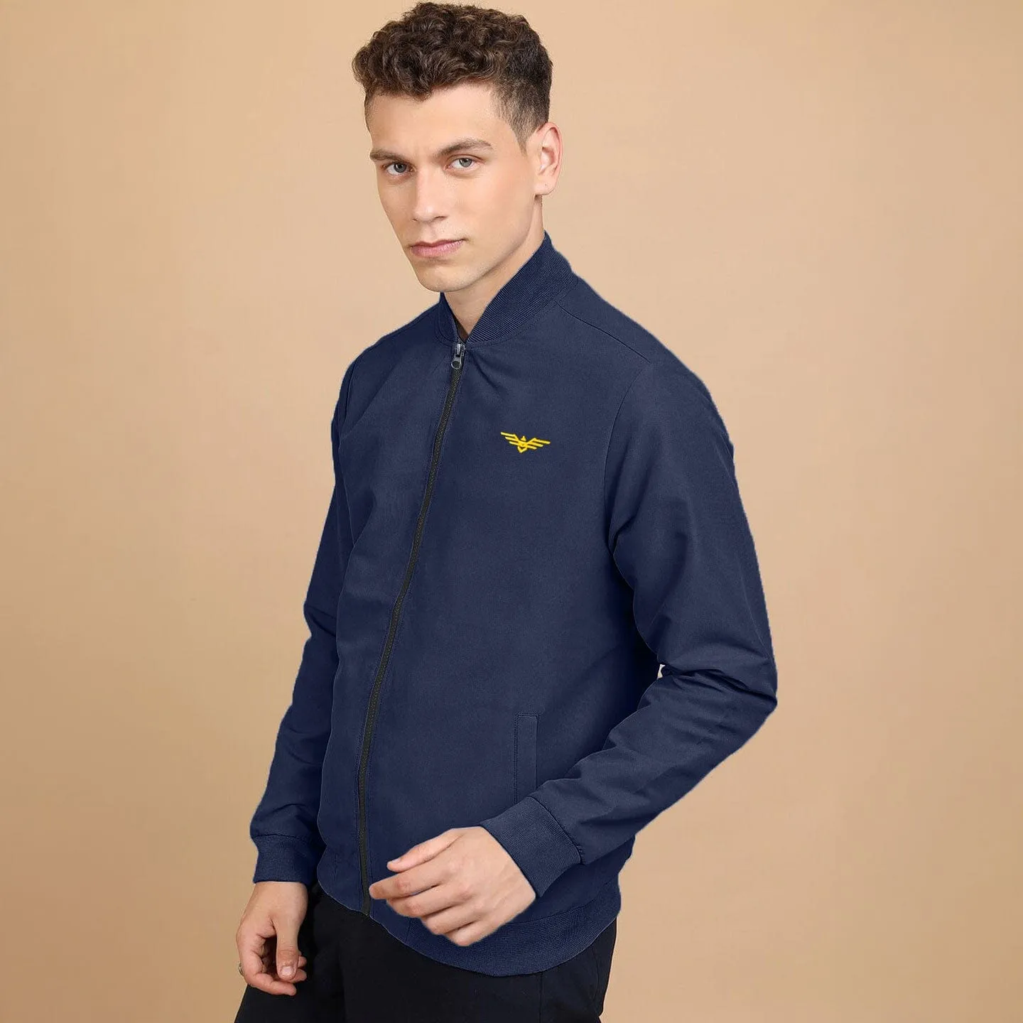 Eternity Men's Logo Embroidered Fleece Bomber Jacket