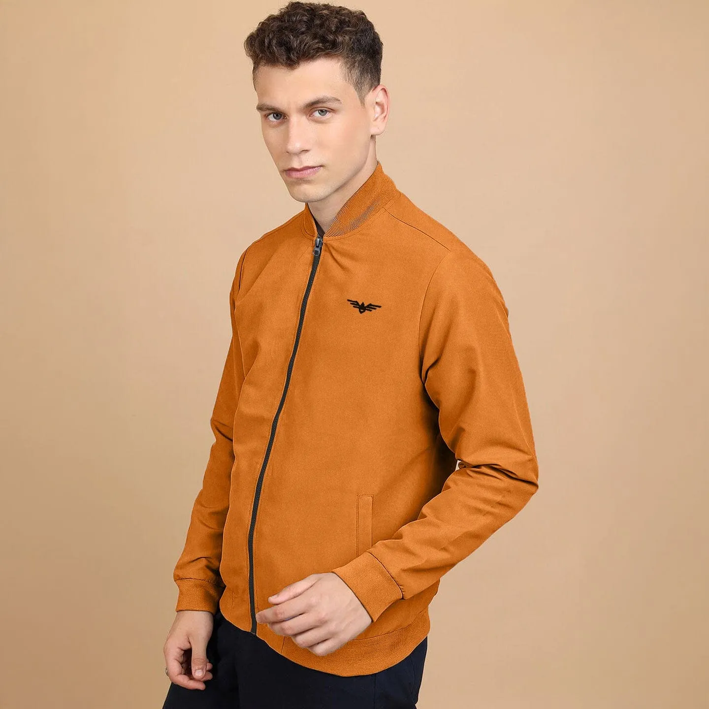 Eternity Men's Logo Embroidered Fleece Bomber Jacket