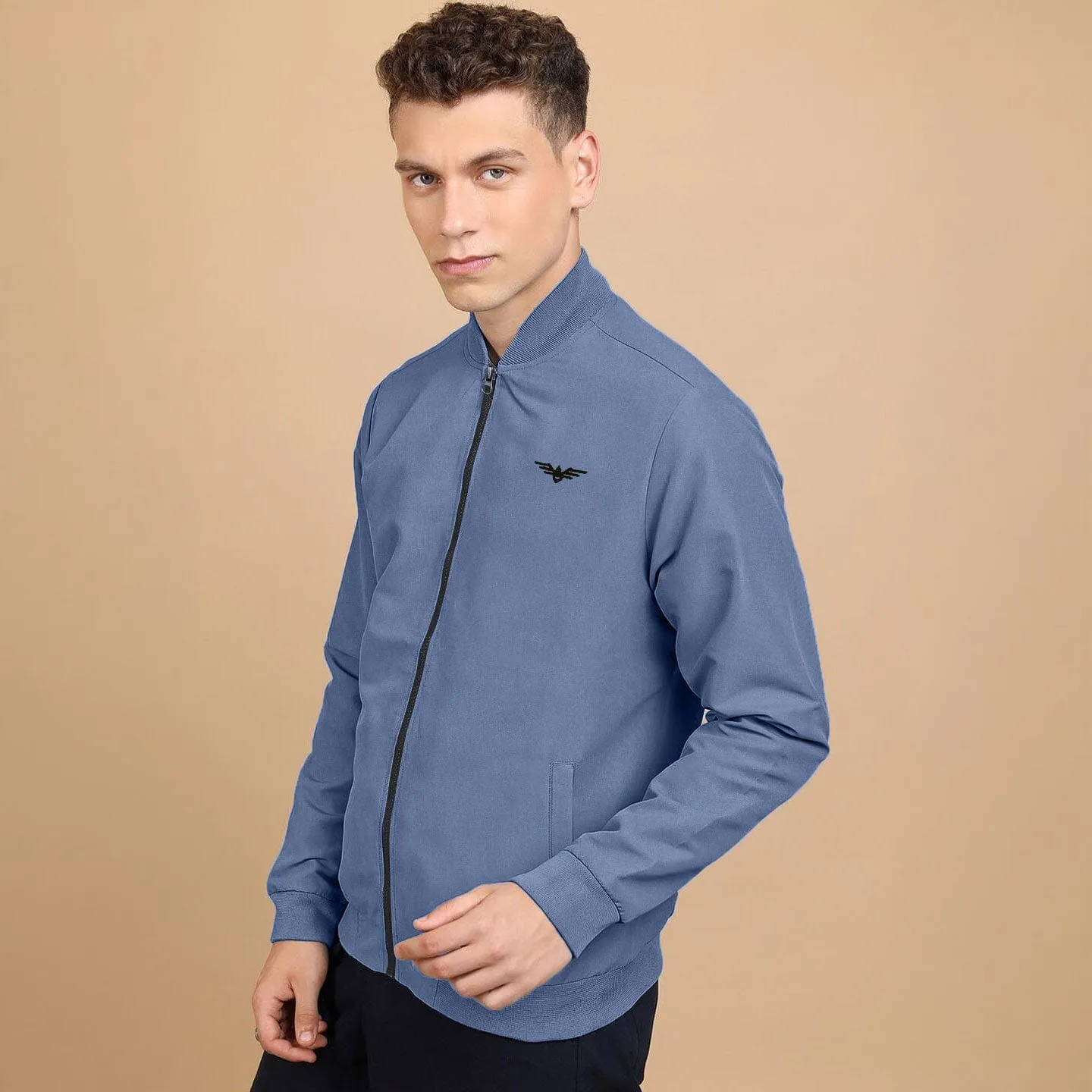 Eternity Men's Logo Embroidered Fleece Bomber Jacket