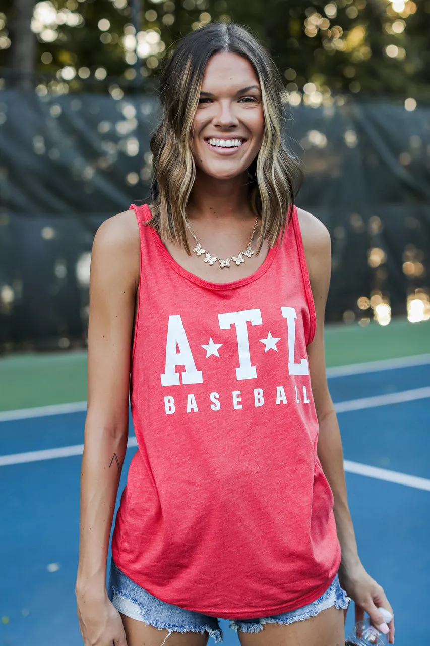 FINAL SALE - ATL Star Baseball Graphic Tank