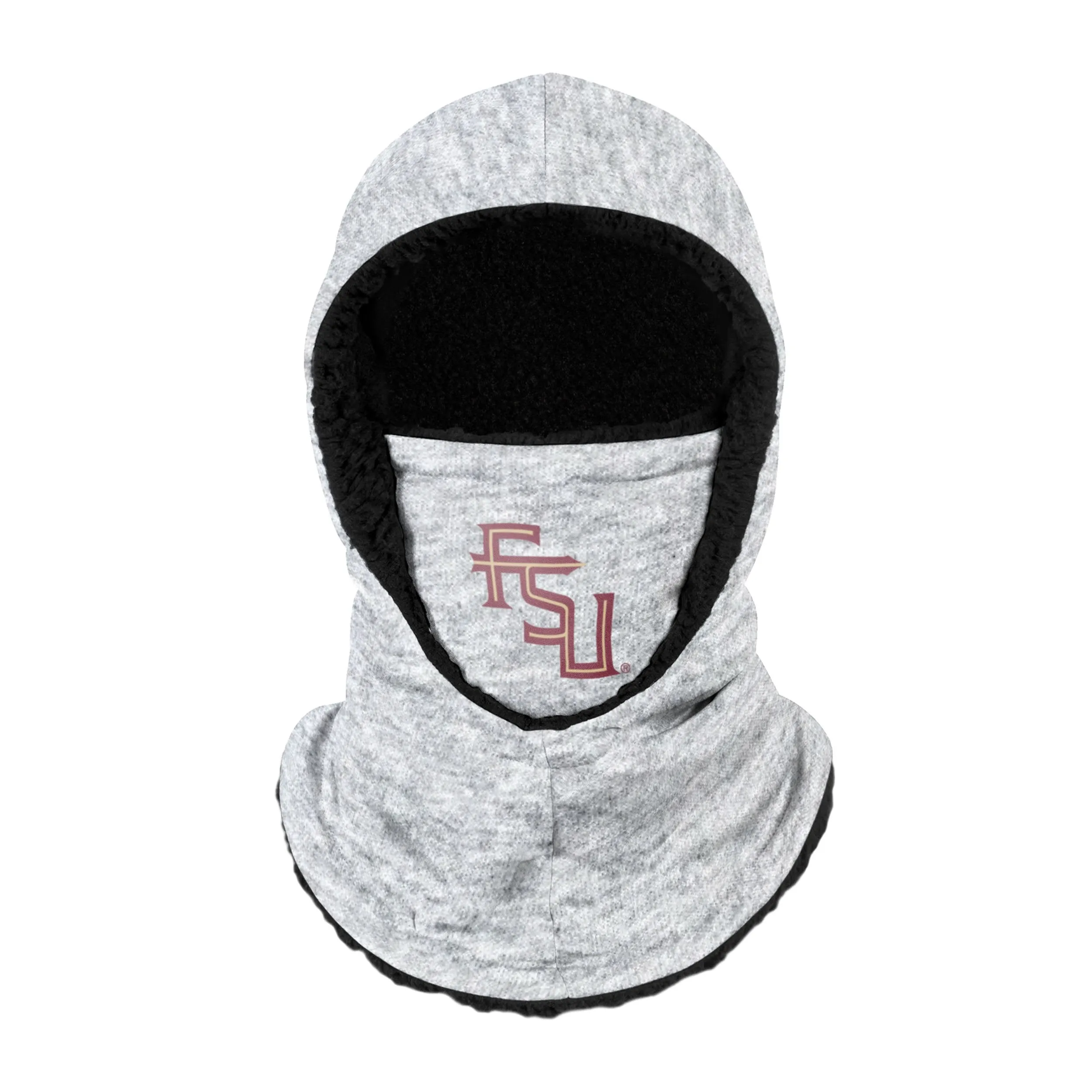 Florida State Seminoles NCAA Heather Grey Big Logo Hooded Gaiter
