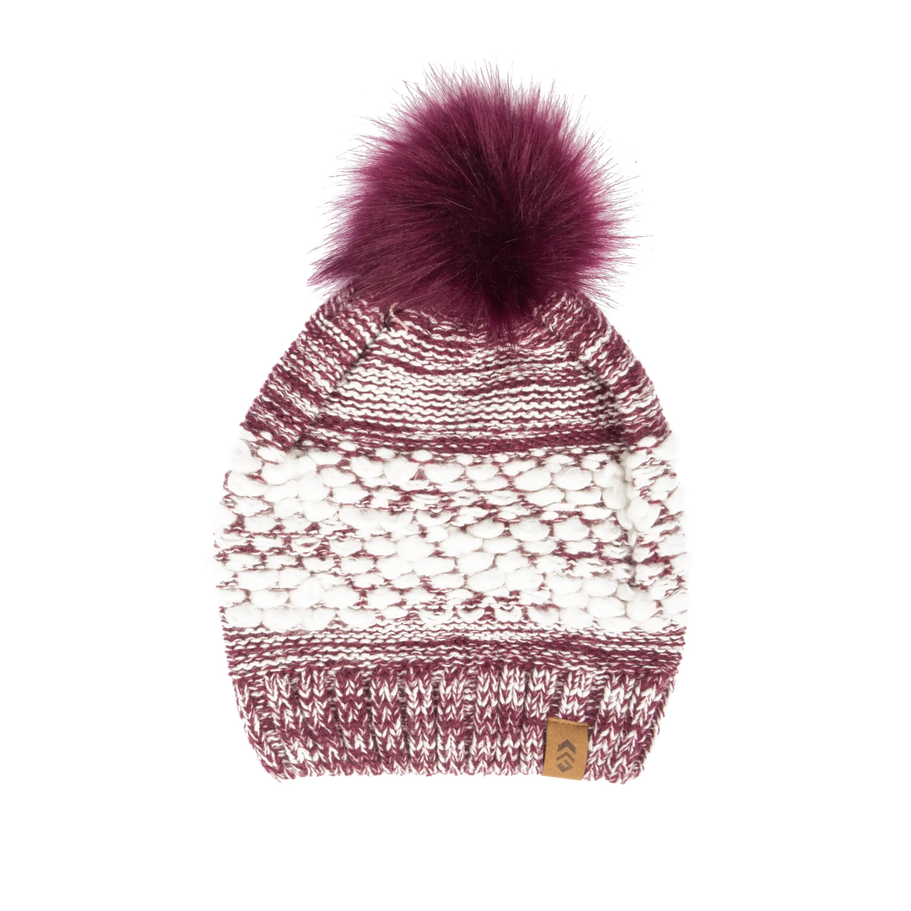Free Country Scarf Beanie Set for Women (Knit Twist Wine)