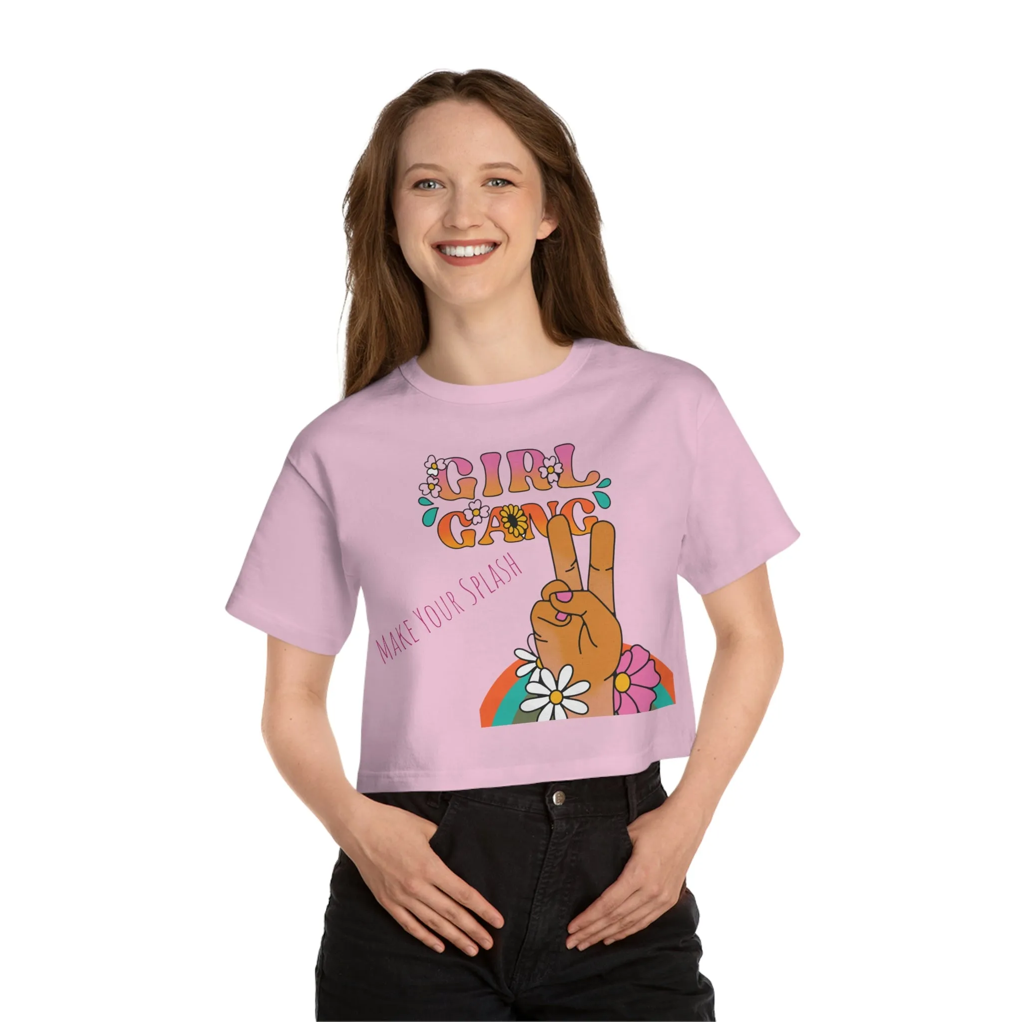 Girl Gang Champion Women's Heritage Cropped T-Shirt