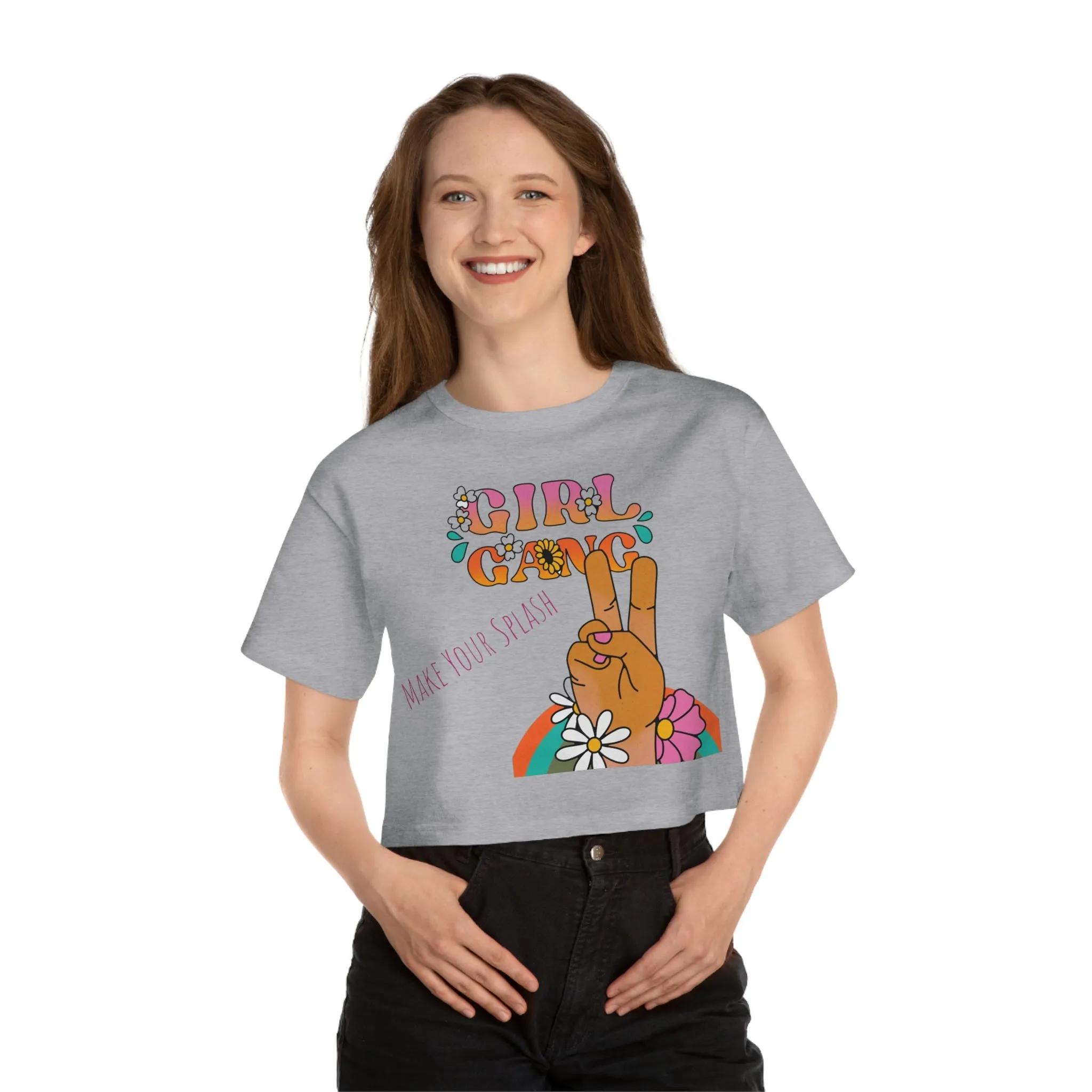 Girl Gang Champion Women's Heritage Cropped T-Shirt