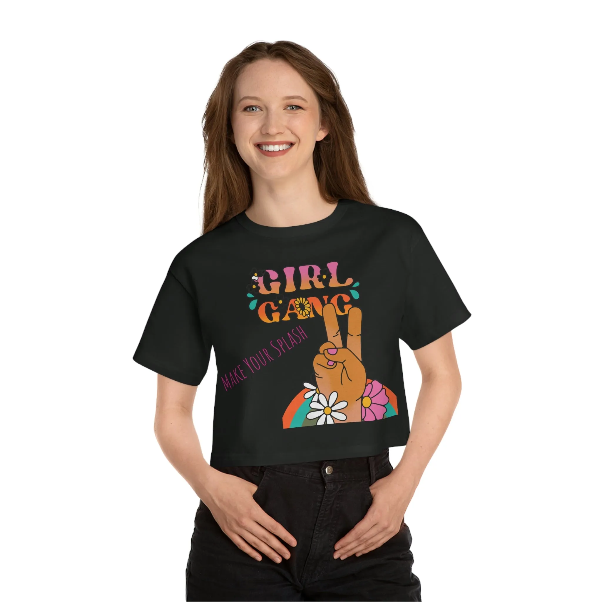 Girl Gang Champion Women's Heritage Cropped T-Shirt