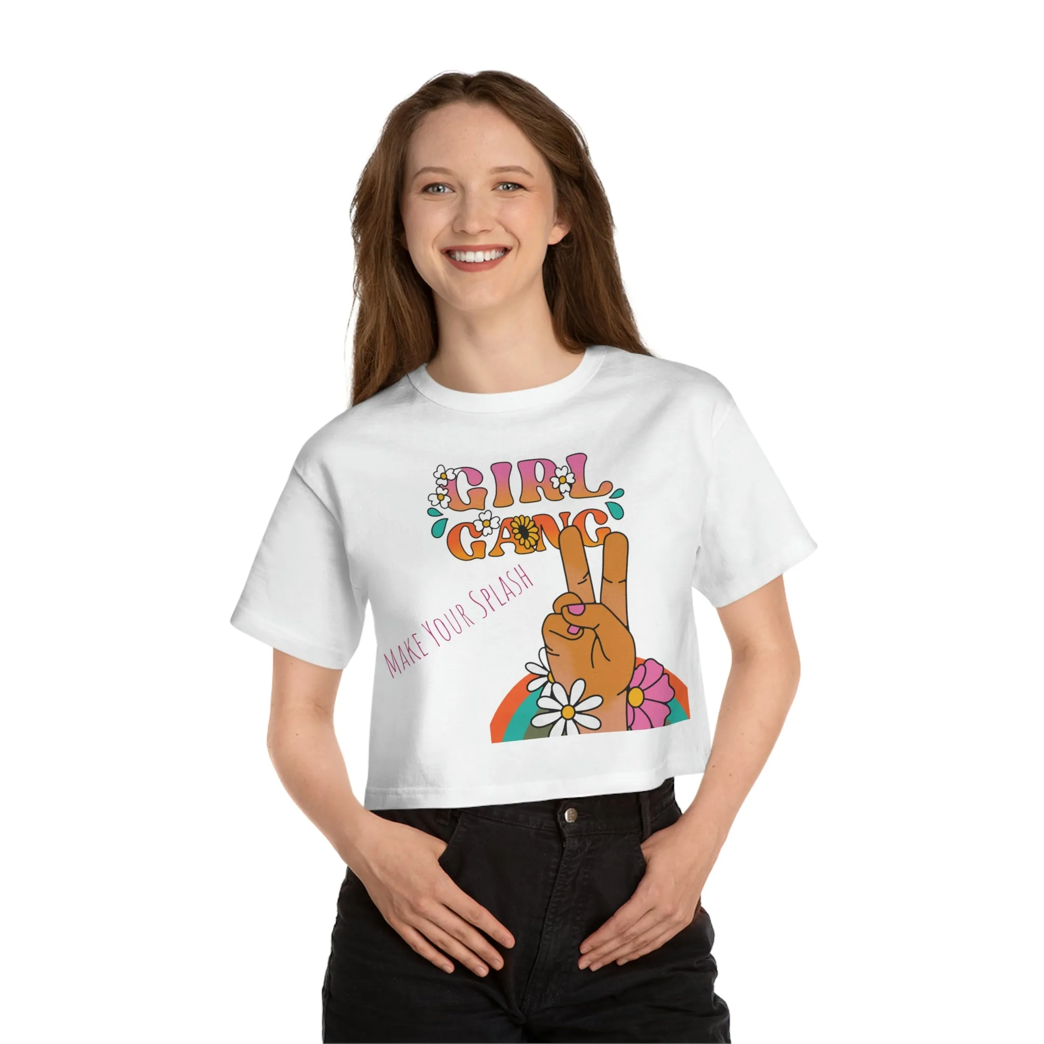 Girl Gang Champion Women's Heritage Cropped T-Shirt