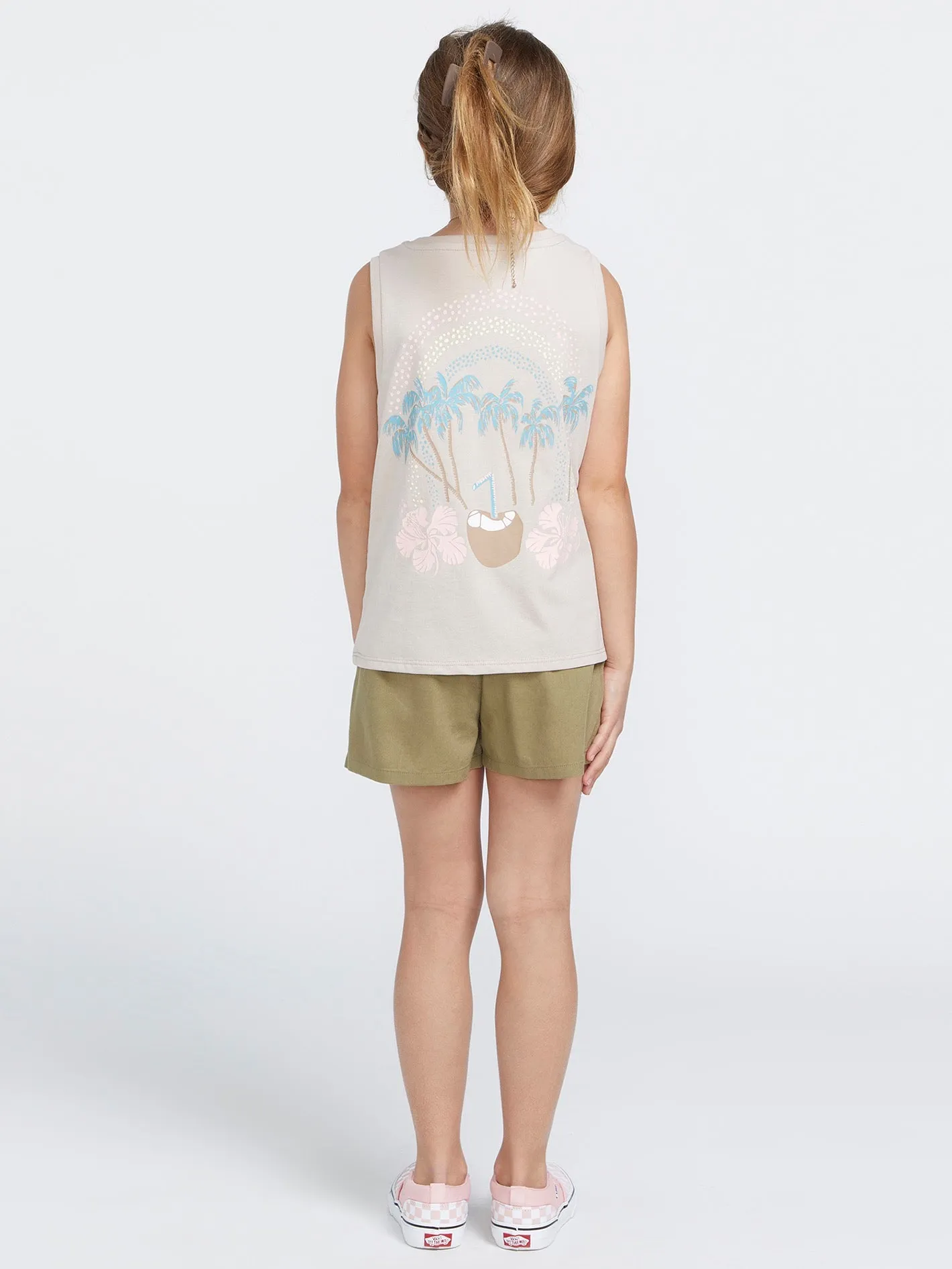 Girls Flexin Muscle Tank - Mushroom