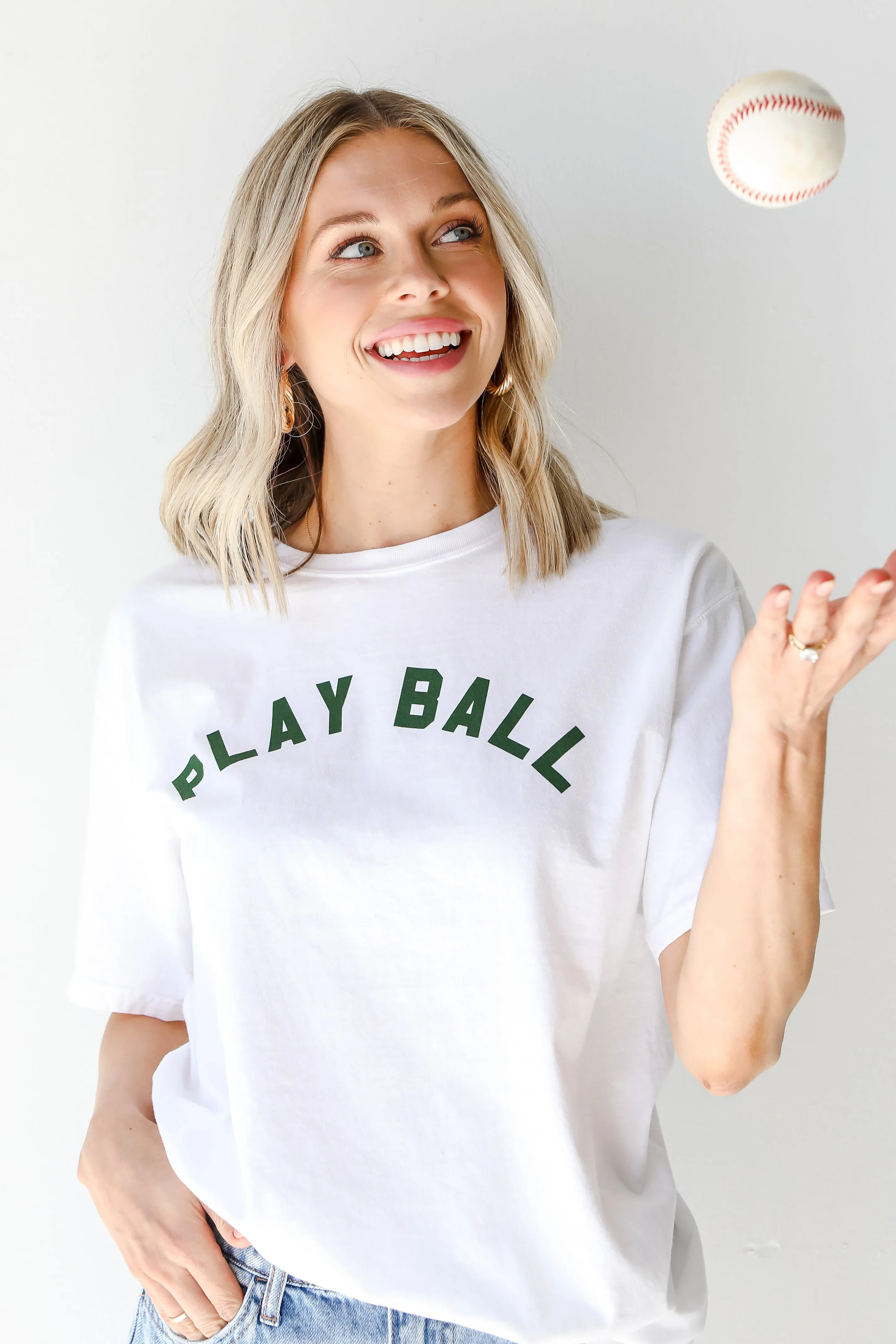 Green Play Ball Tee