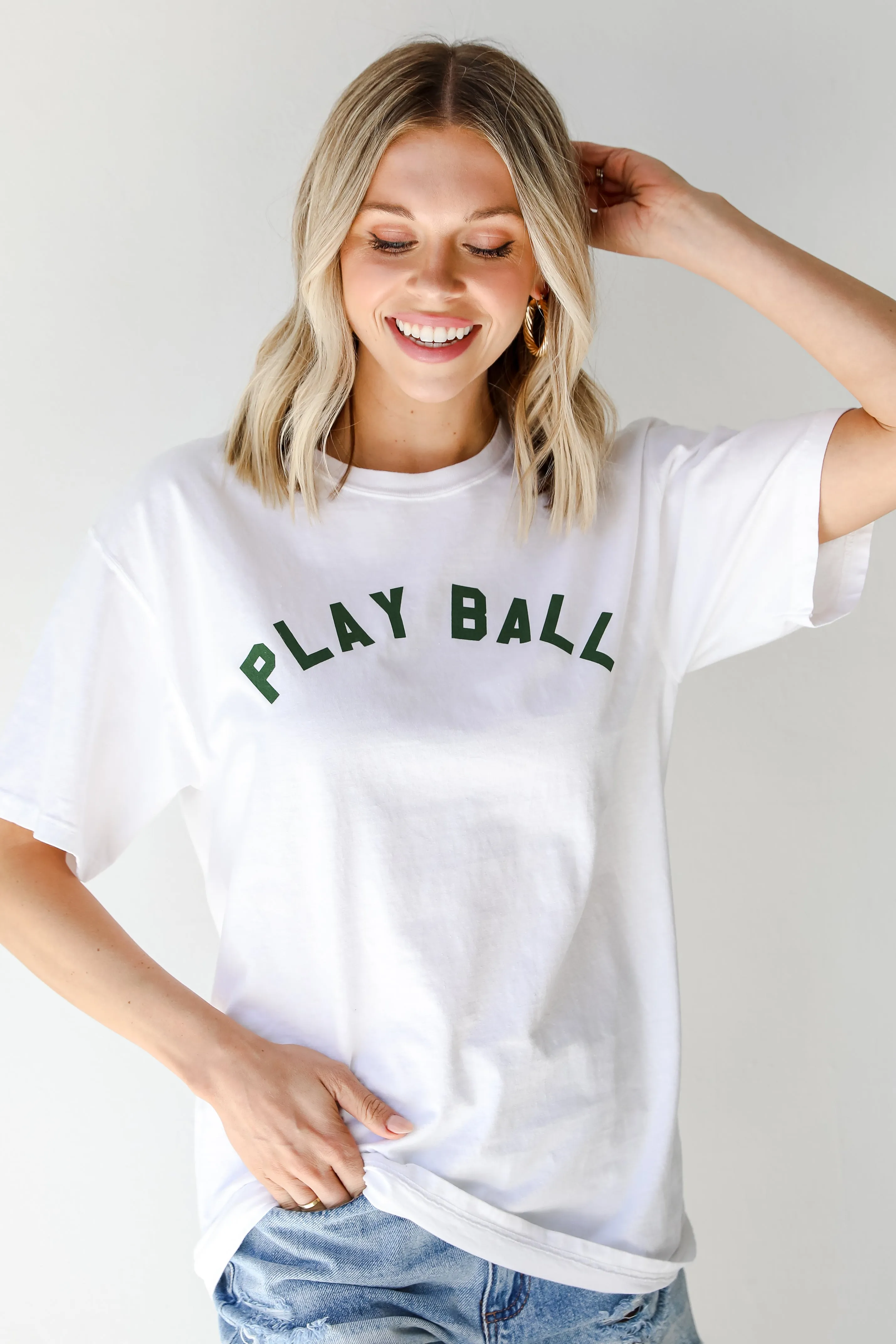 Green Play Ball Tee