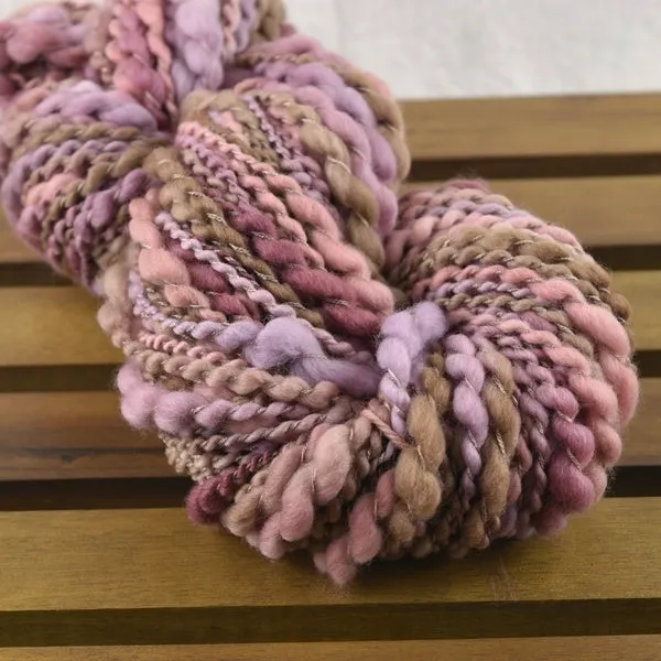 Handspun Chunky Tasmanian Merino Yarn in Mushroom 13217