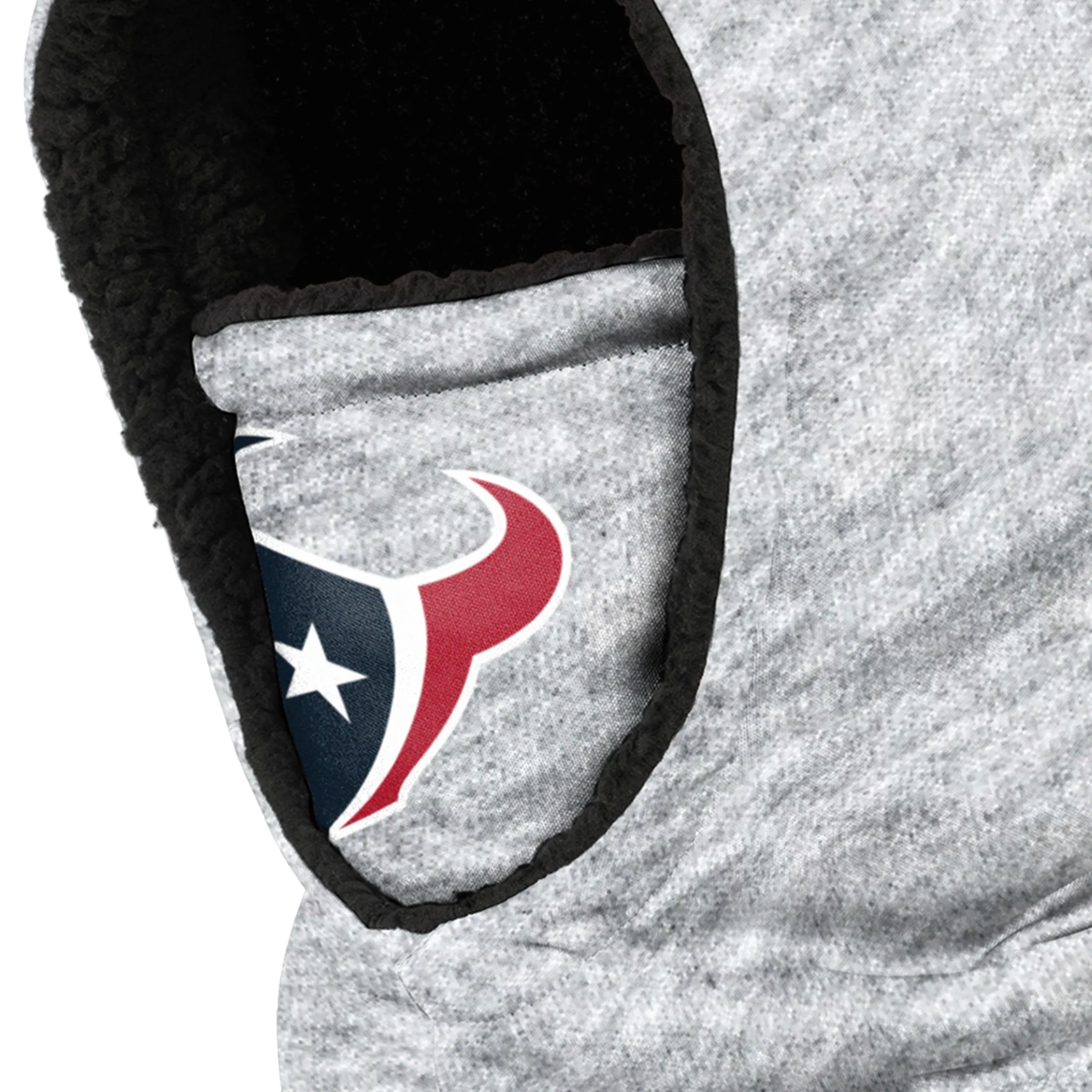 Houston Texans NFL Heather Grey Big Logo Hooded Gaiter