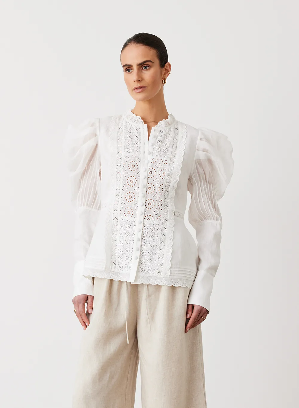 Imogen Linen Ramie Shirt | Cream