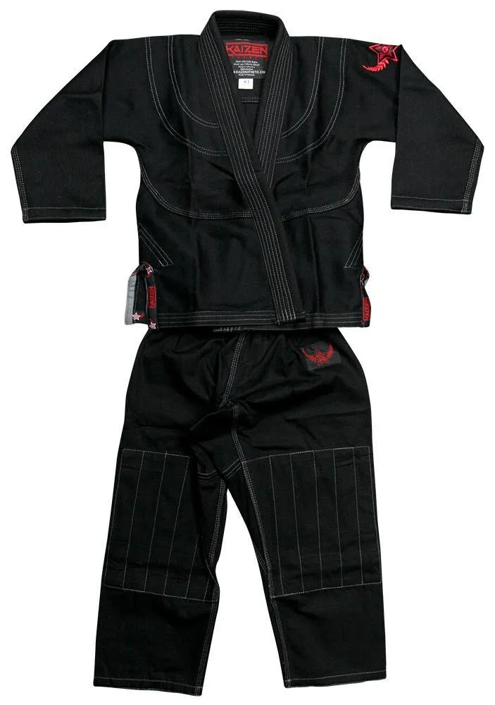 Kids BJJ Kimono Black by Kaizen Athletic (K000 ONLY)