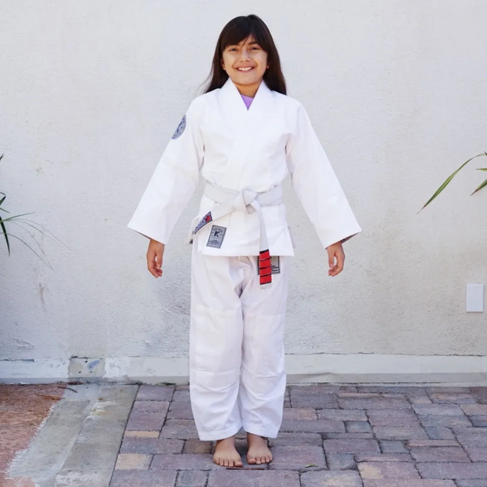KIDS Kaizen Athletic Journey Jiu Jitsu Kimono - WHITE (K000 only)