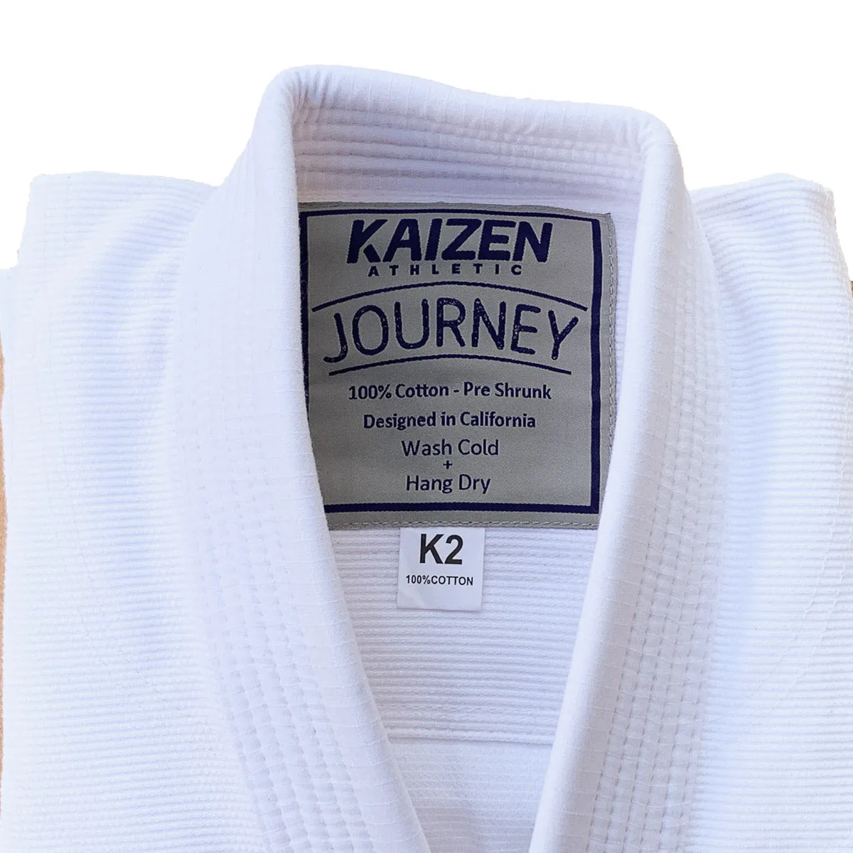 KIDS Kaizen Athletic Journey Jiu Jitsu Kimono - WHITE (K000 only)