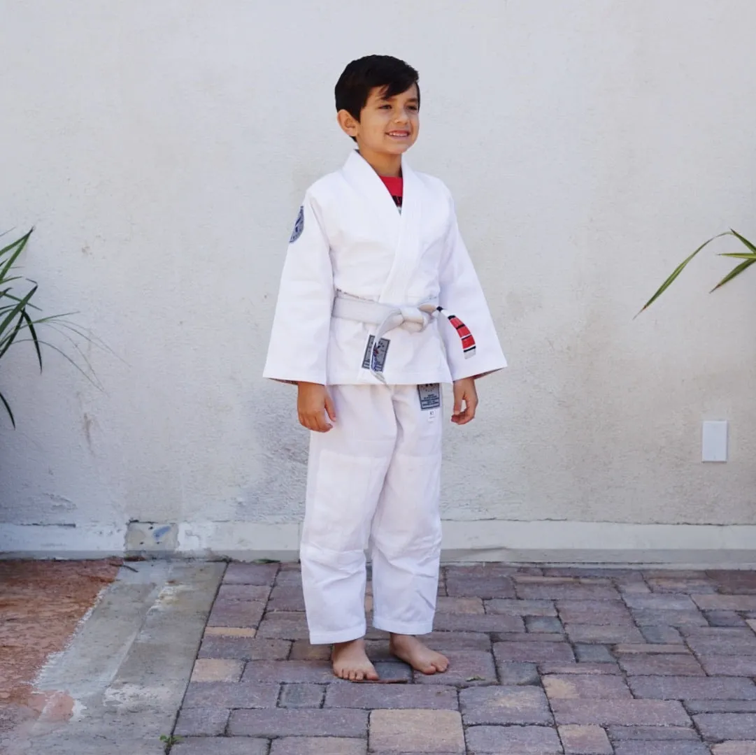 KIDS Kaizen Athletic Journey Jiu Jitsu Kimono - WHITE (K000 only)