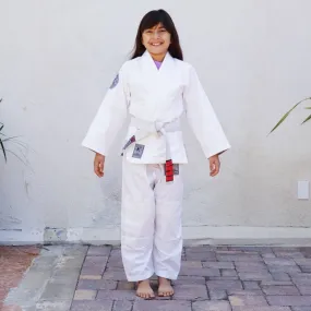 KIDS Kaizen Athletic Journey Jiu Jitsu Kimono - WHITE (K000 only)