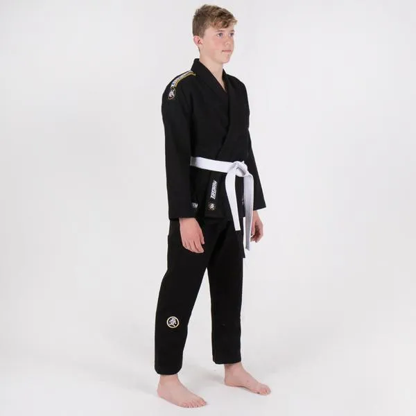 Kimono Copii Brazilian Jiu Jitsu TATAMI Nova Absolute GI - Negru (Centura Alba Inclusa)