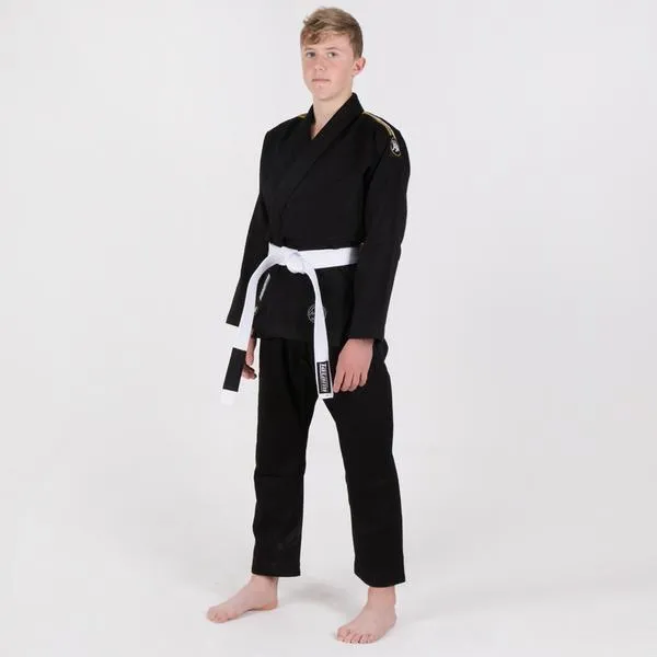 Kimono Copii Brazilian Jiu Jitsu TATAMI Nova Absolute GI - Negru (Centura Alba Inclusa)