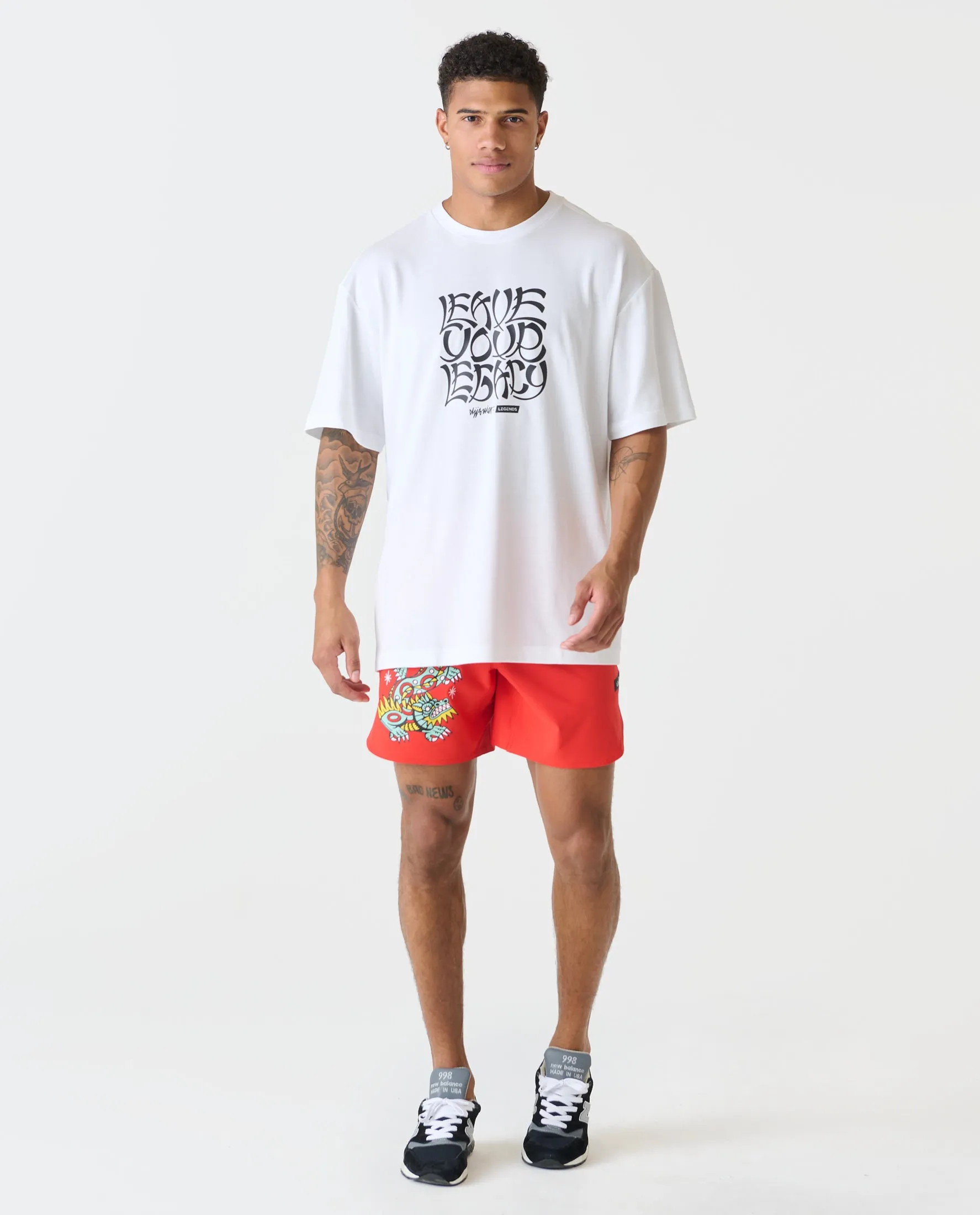 Leave Your Legacy Fairfax Oversized Tee White