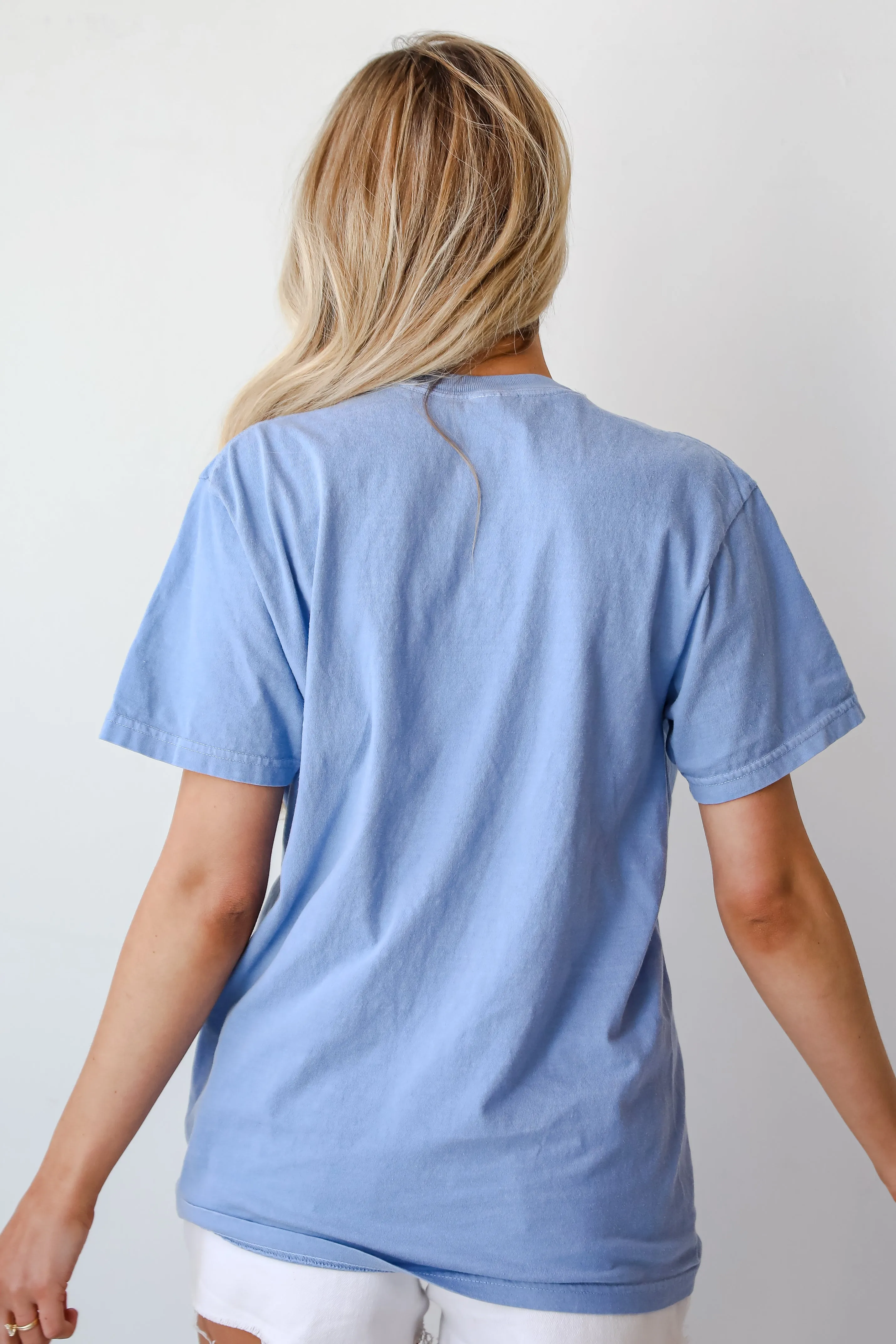Light Blue Atlanta Baseball Tee