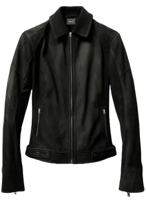 Men Black Suede Leather Jacket - Suede Black Jacket